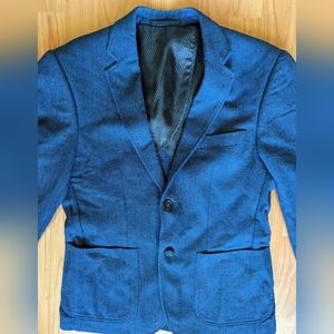 Combatant Gentleman Blue Modern Slim Fit Blazer